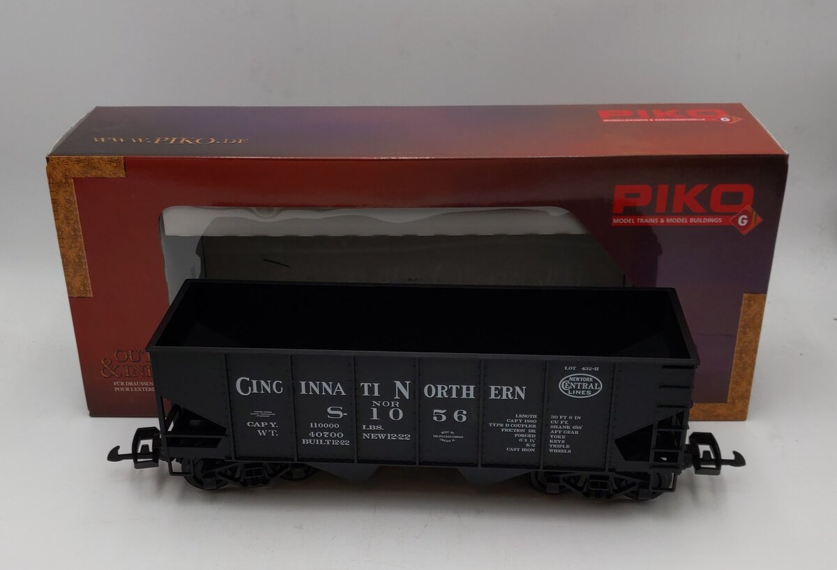 Piko 30022 G Scale Cincinnati Northern Rib Side Hopper #1056 NIB
