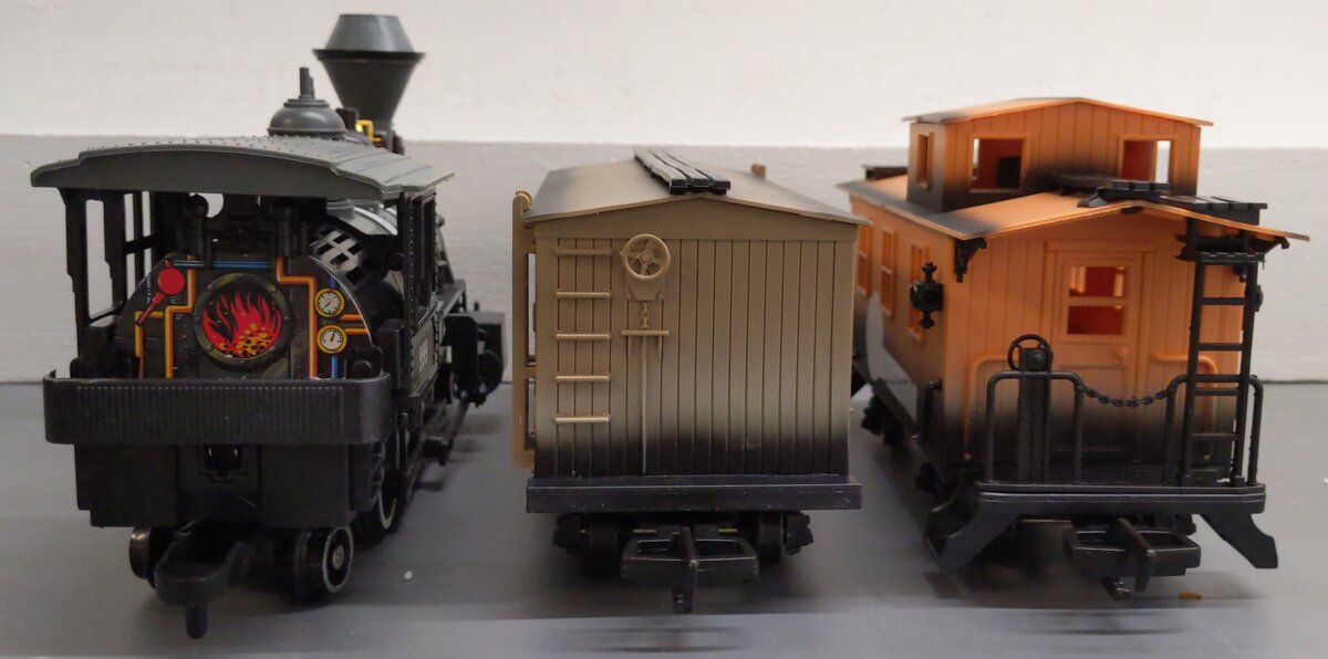 New Bright 180 G Scale Pioneer Steam Locomotive Set #999 EX/Box