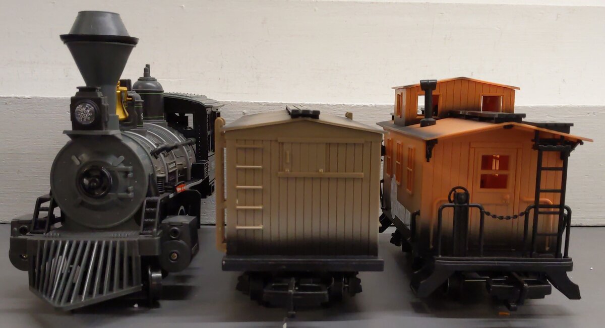 New Bright 180 G Scale Pioneer Steam Locomotive Set #999 EX/Box