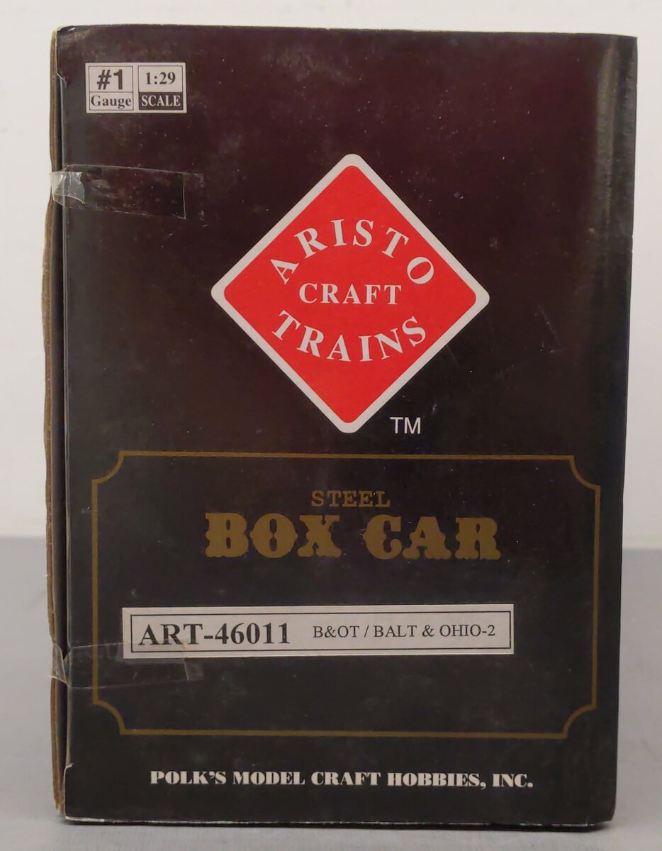Aristo-Craft ART-46011 G Scale Baltimore & Ohio Time Saver Steel Box Car #46011 EX/Box