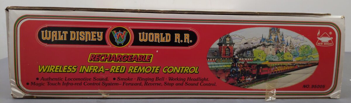 New Bright 95005 Disney World R.R. Train Set VG/Box