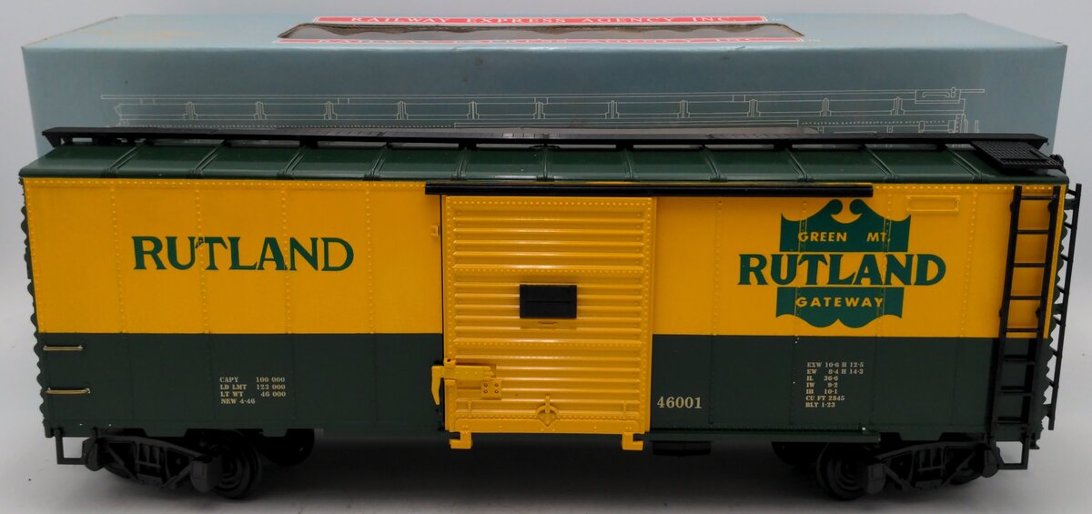 Aristo-Craft 46001 G Scale Rutland Boxcar EX/Box