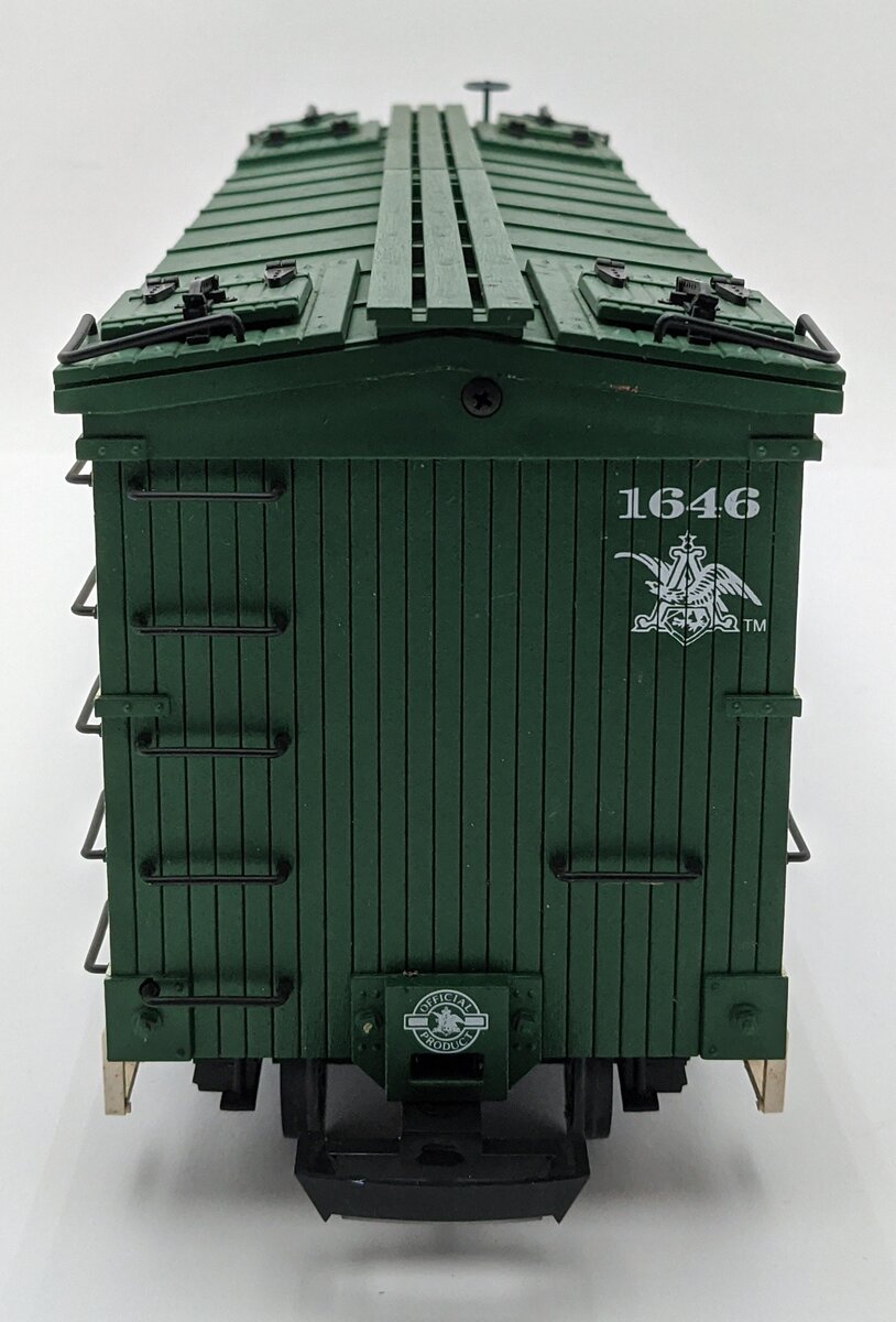 USA Trains R-1672 G Scale O'Doul's Reefer Car #1646 VG/Box