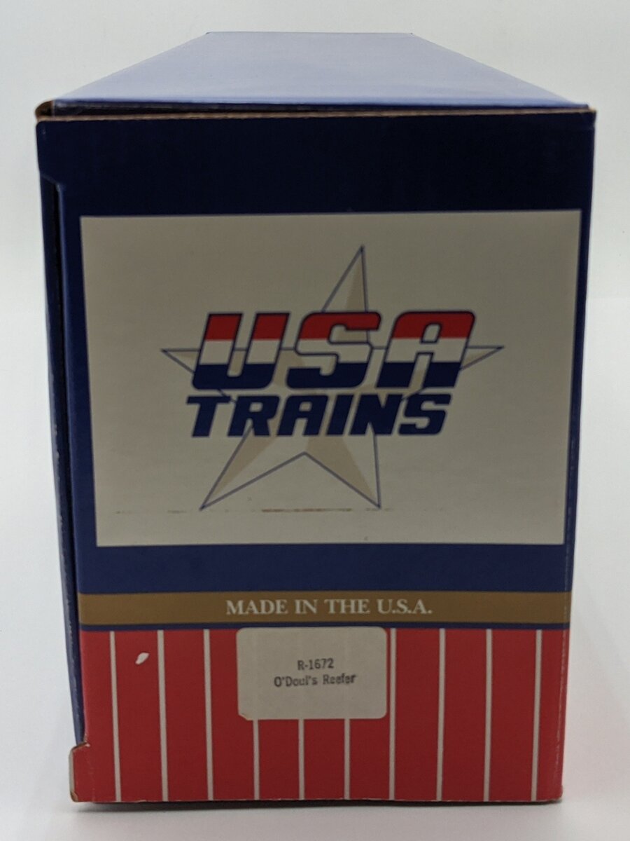 USA Trains R-1672 G Scale O'Doul's Reefer Car #1646 VG/Box