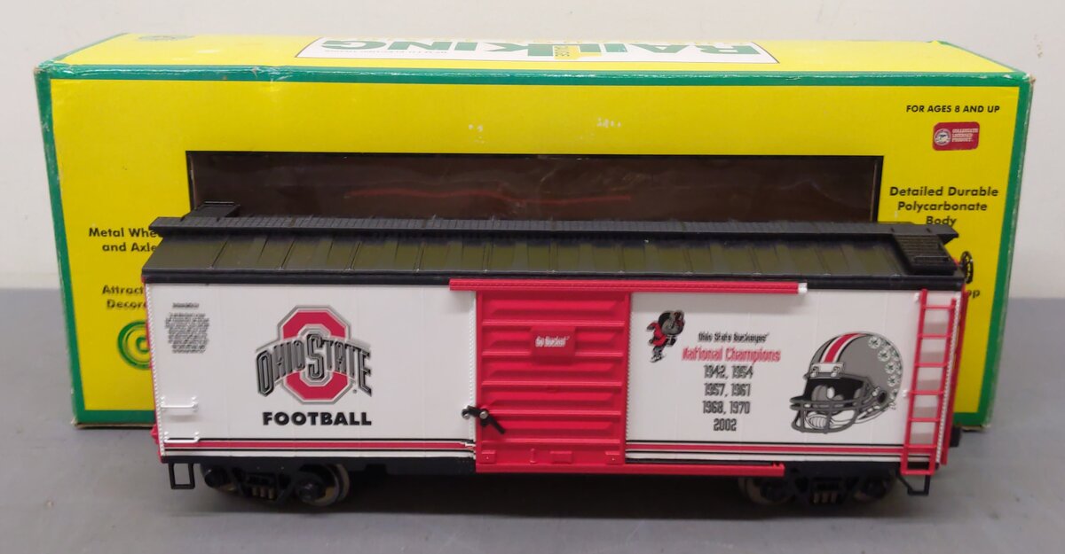 MTH 70-74041 G Scale Ohio State 40' Boxcar LN/Box