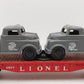 Lionel 6809 Vintage O Flatcar w/USMC AA Gun Truck & Search Light Box Truck VG