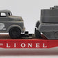 Lionel 6806 Vintage O Flatcar w/ Pyro USMC Tank & Medical Box Truck VG/Box