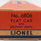 Lionel 6806 Vintage O Flatcar w/ Pyro USMC Tank & Medical Box Truck VG/Box