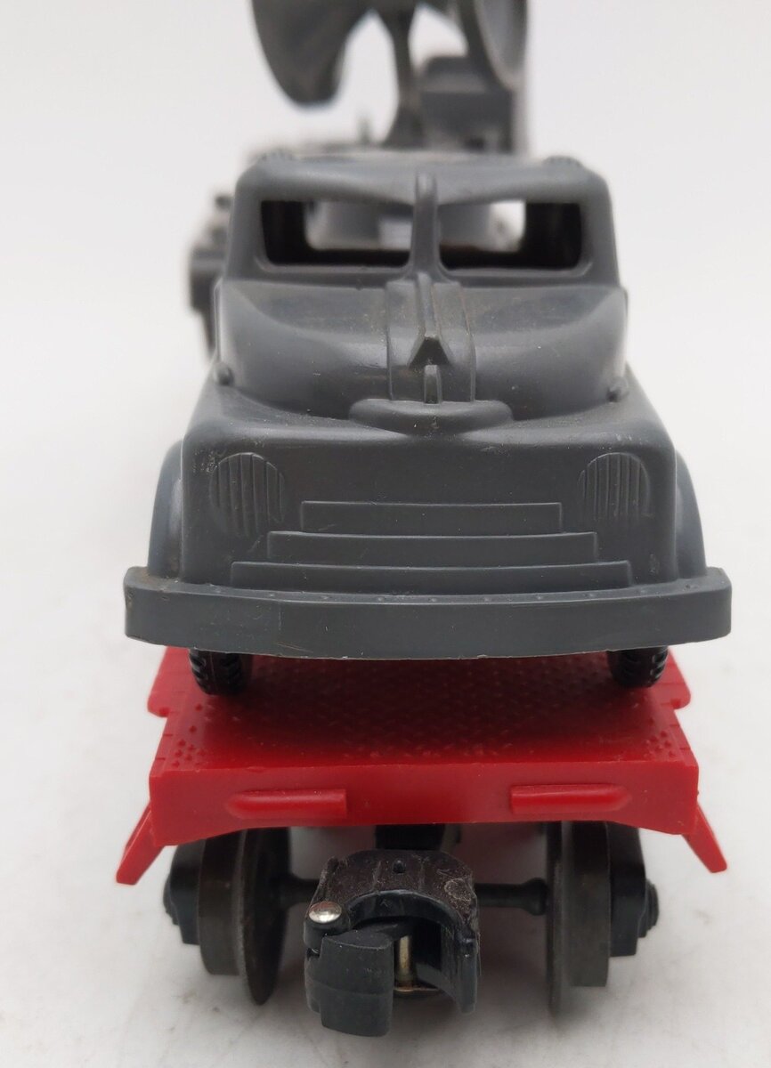 Lionel 6803 Vintage O Flatcar w/ USMC Tank & Sound Truck VG