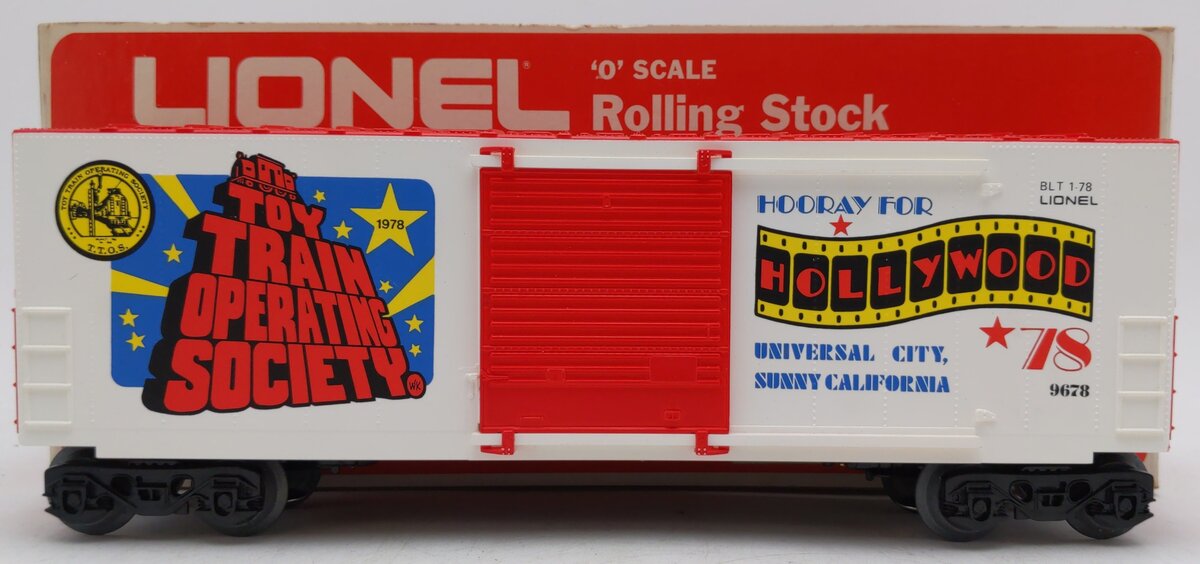 Lionel 6-9678 O Gauge TTOS 1978 Hollywood Hi-Cube Boxcar EX/Box