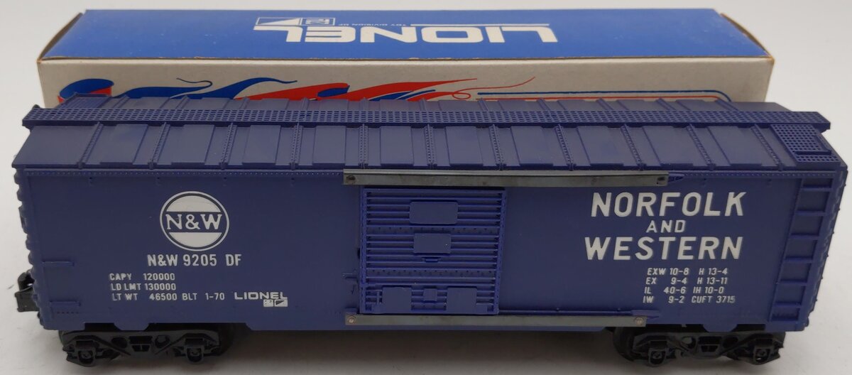 Lionel 6-9205 O Gauge Norfolk & Western Boxcar #9205 VG/Box
