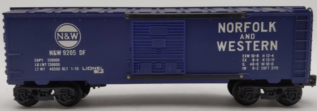 Lionel 6-9205 O Gauge Norfolk & Western Boxcar #9205 VG/Box