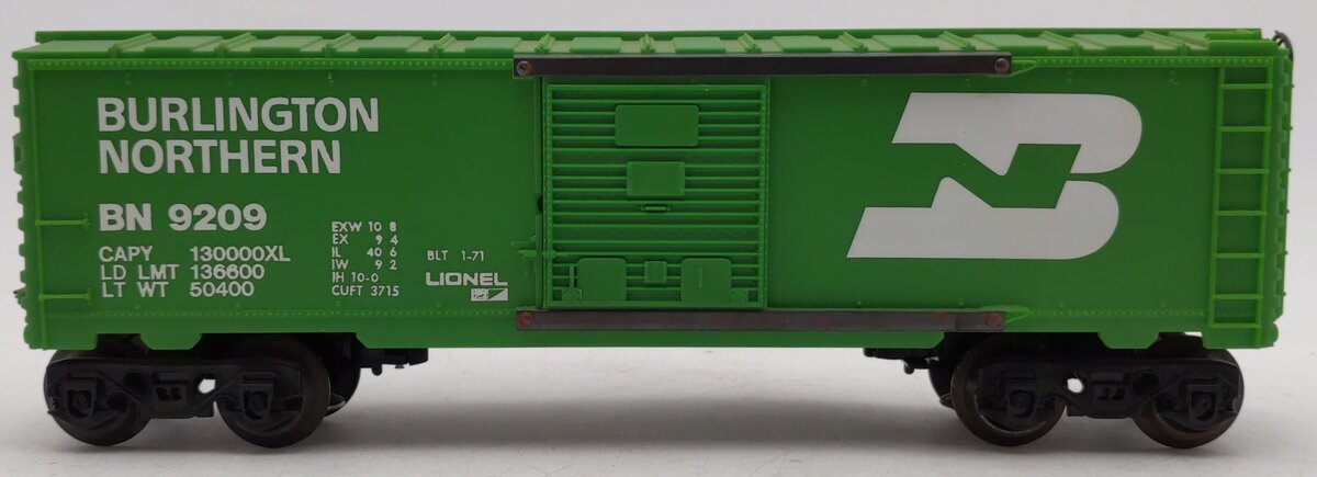 Lionel 6-9209 O Gauge Burlington Northern Boxcar VG