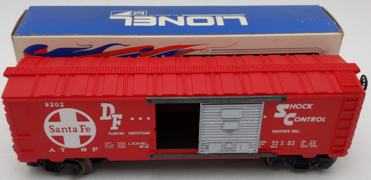 Lionel 6-9202 O Gauge Atchison Topeka Santa Fe Boxcar #9202 EX/Box