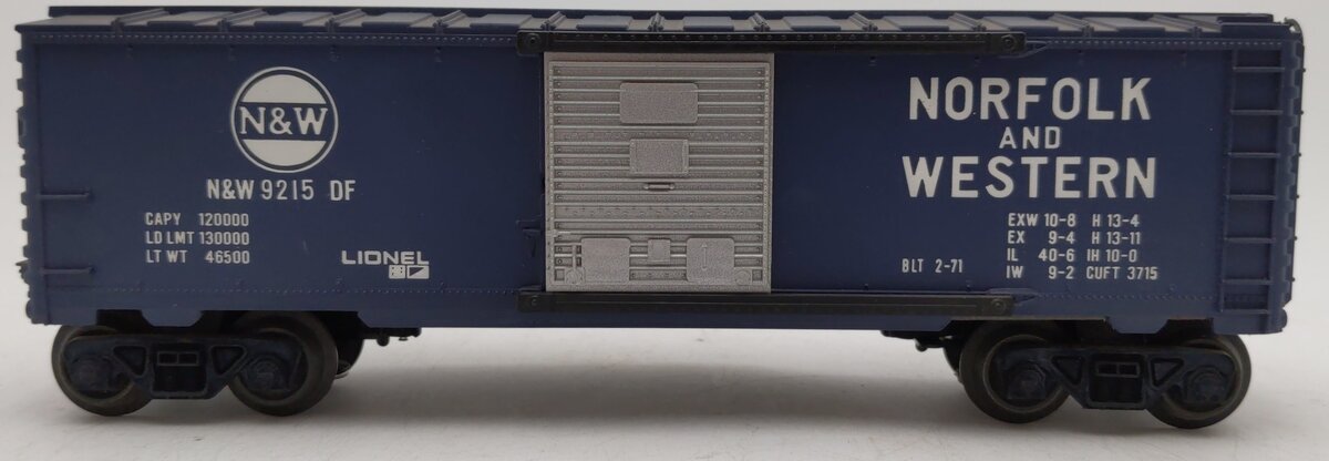 Lionel 6-9215 O Gauge Norfolk & Western Boxcar VG