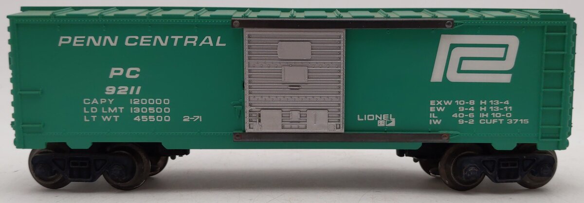 Lionel 6-9211 O Gauge Penn Central Boxcar VG/Box