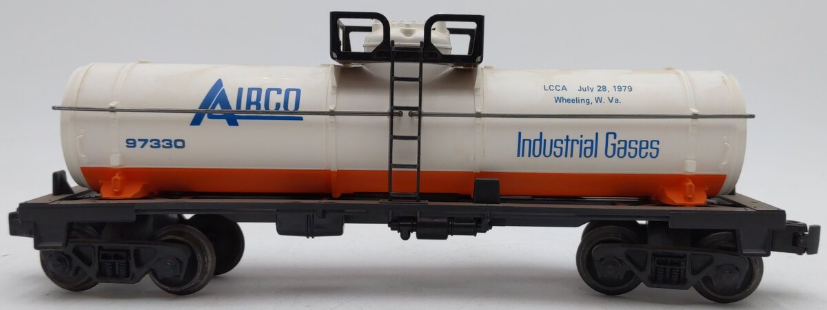Lionel 6-97330 O Gauge Airco LCCA 1979 Single Dome Tank Car EX