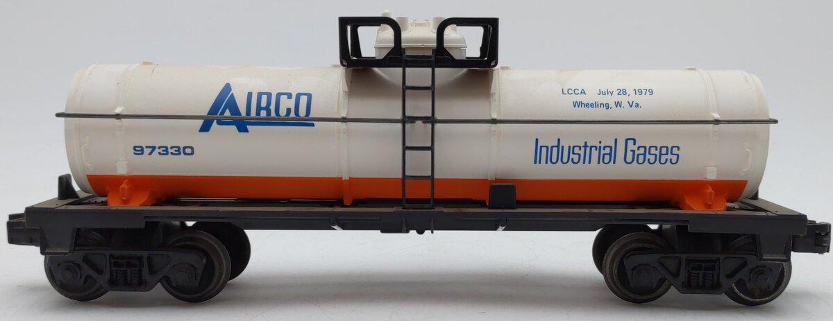 Lionel 6-97330 O Gauge Airco LCCA 1979 Single Dome Tank Car EX