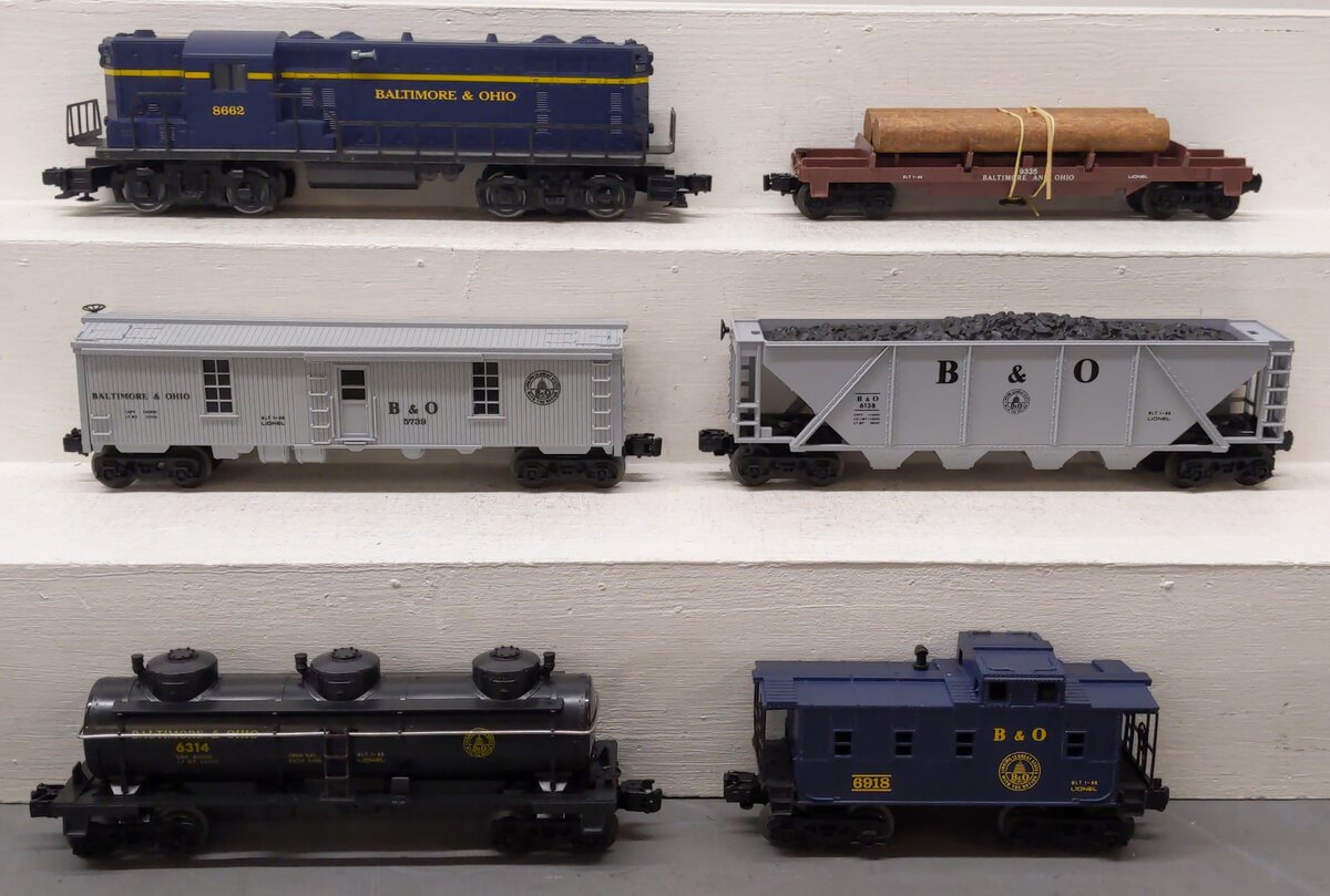 Lionel 6-1652 O Gauge Baltimore and Ohio Freight Train Set EX/Box