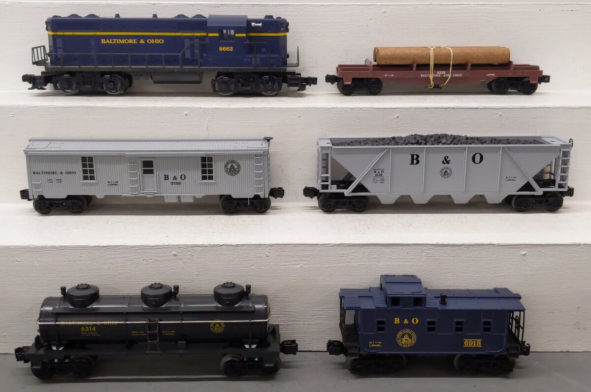 Lionel 6-1652 O Gauge Baltimore and Ohio Freight Train Set EX/Box