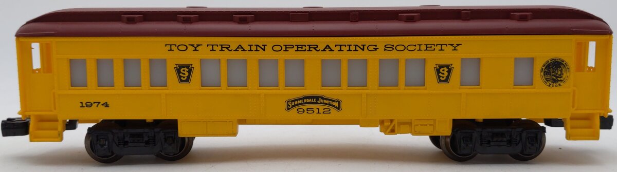 Lionel 6-9512 O Gauge TTOS 1974 Summerdale Passenger Car #9512 EX