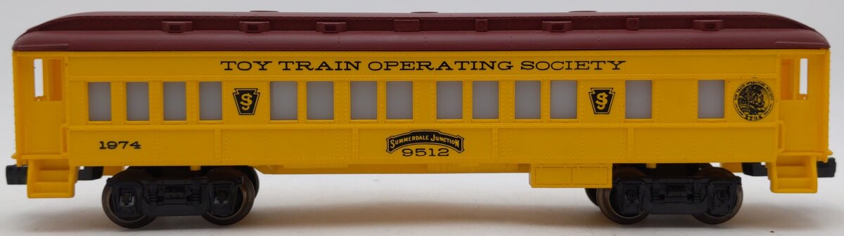 Lionel 6-9512 O Gauge TTOS 1974 Summerdale Passenger Car #9512 EX