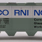 Lionel 6-9118 O Gauge LCCA-1974 Corning 4-Bay Covered Hopper EX