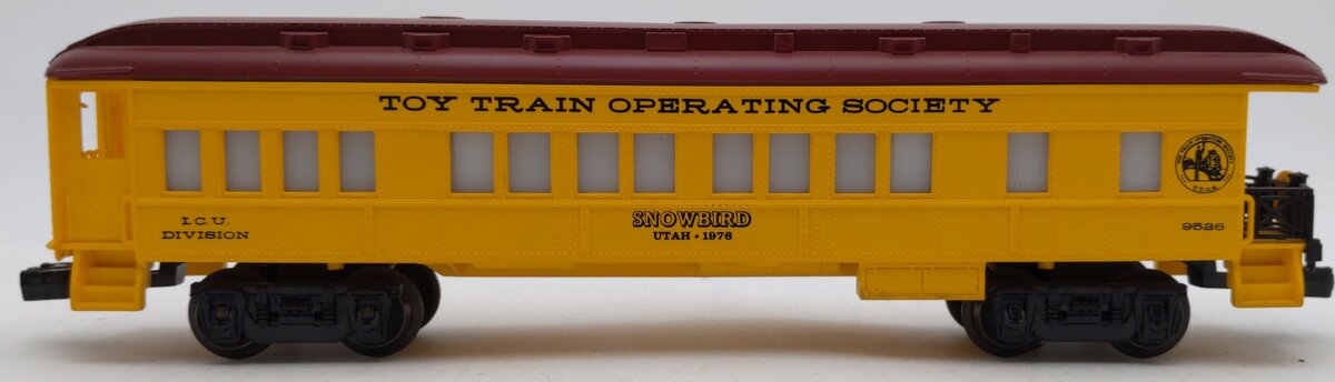 Lionel 6-9526 O Gauge TTOS 1976 Snowbird Utah Passenger Car EX
