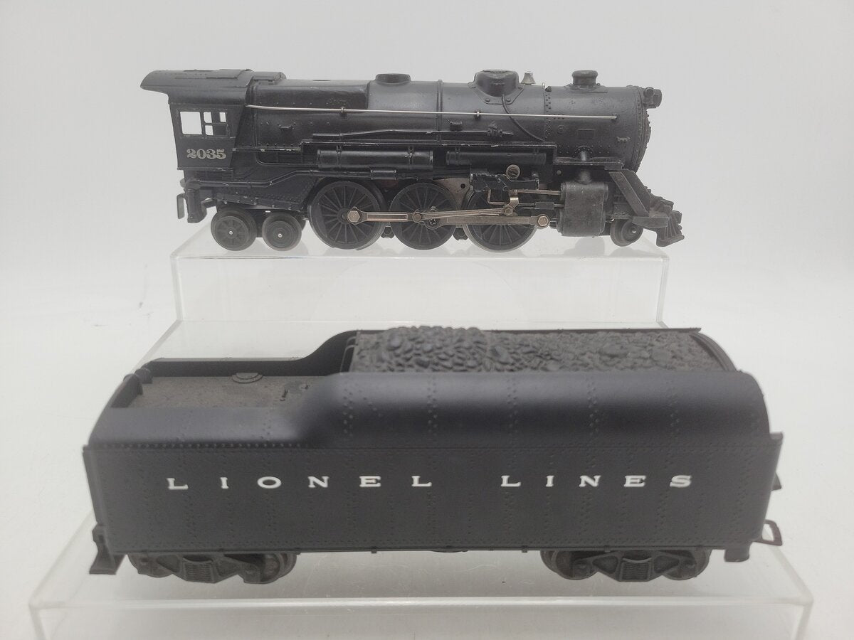 Lionel 2035 Vintage O Lionel Lines 2-6-4 Die-Cast Postwar Steam Loco w/Tender VG