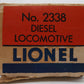 Lionel 2338 Vintage O Milwaukee Road Powered GP-7 Diesel Locomotive VG/Box