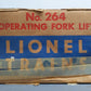 Lionel 264 Vintage O Operating Forklift Platform with 6264 Lumber Car/Box