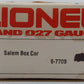 Lionel 6-7709 O Gauge Salem Billboard Refrigerator Car EX/Box