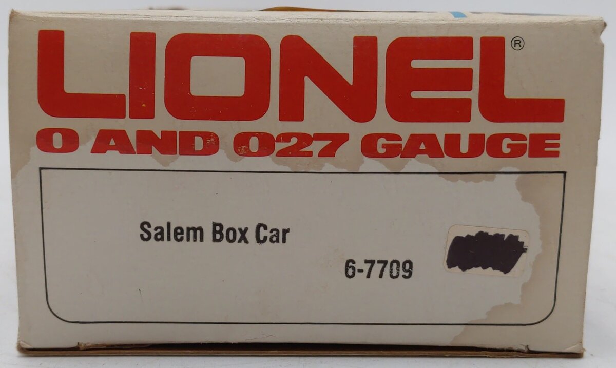 Lionel 6-7709 O Gauge Salem Billboard Refrigerator Car EX/Box