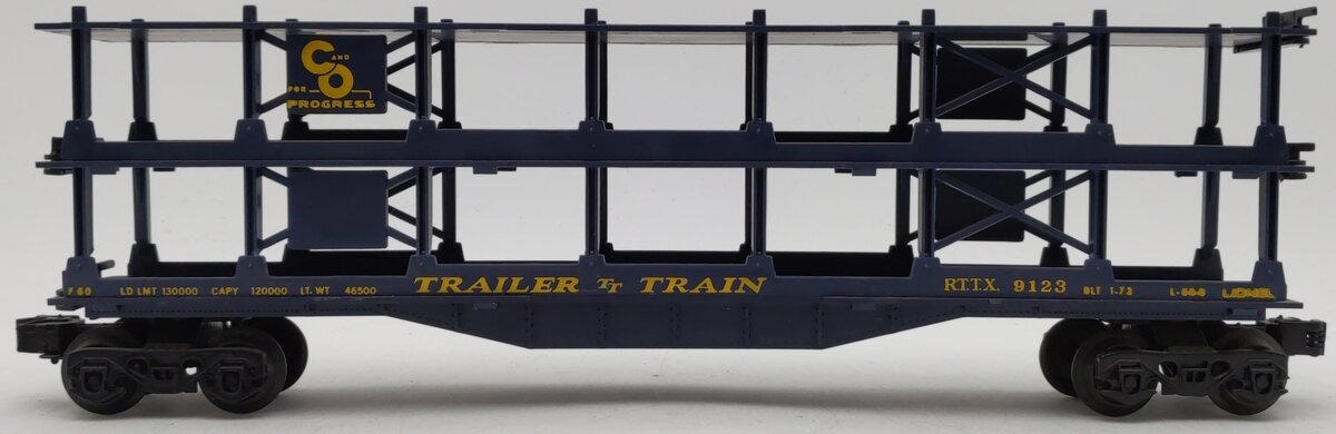 Lionel 6-9123 O Gauge Chesapeake and Ohio 3-Tier Auto Carrier Car EX