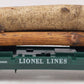 Lionel 6361 Vintage O Flatcar with 3 Chained Logs #6361 VG/Box