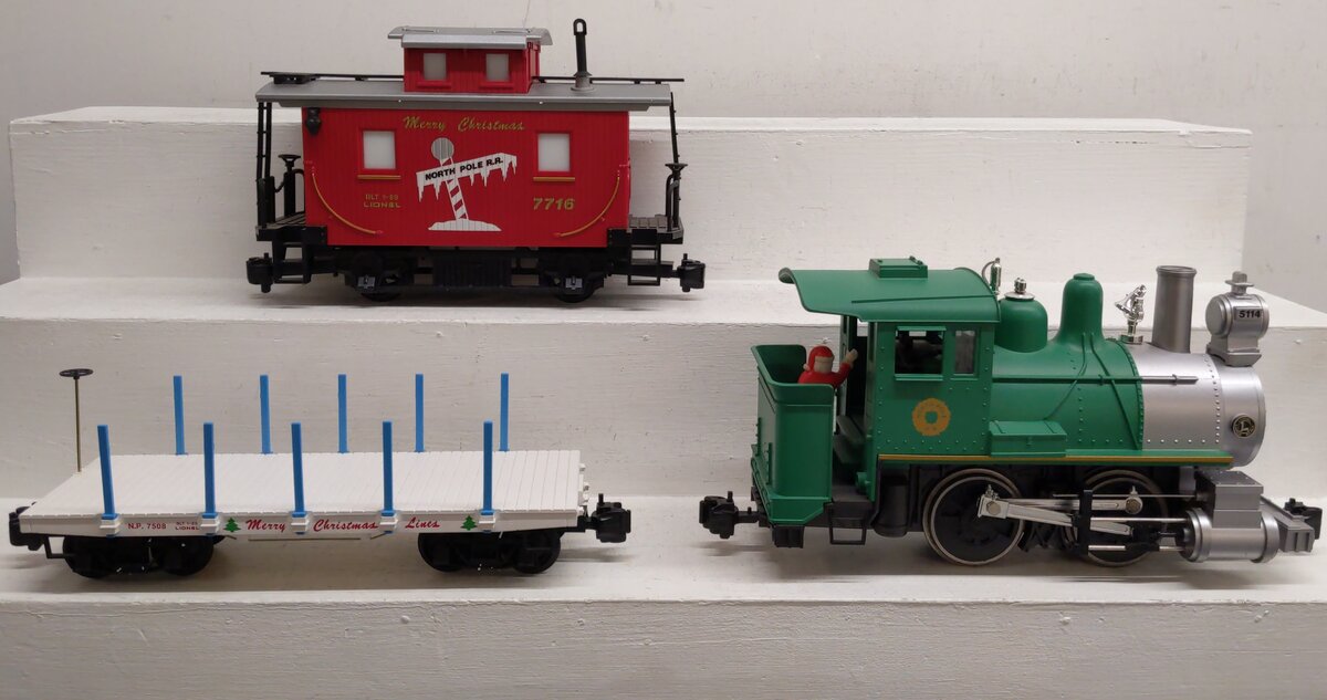 Lionel 8-81004 G Scale North Pole Railroad Steam Train Set VG/Box
