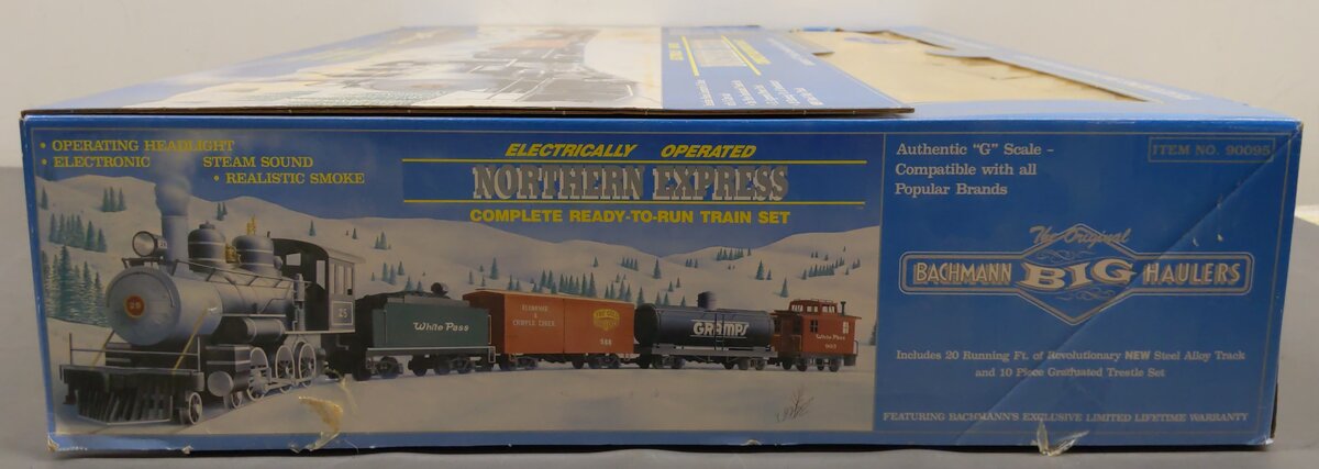 Bachmann 90095 G Northern Express White Pass 4-6-0 Steam Locomotive Set EX/Box