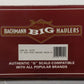 Bachmann 92705 Flatcar with two Tableau Wagons-Metal Wheels EX/Box