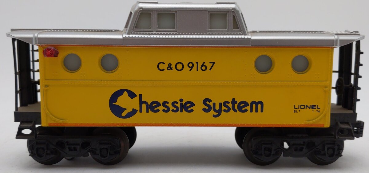 Lionel 6-9167 O-Gauge Chessie System N5C Illuminated Caboose #9167 EX