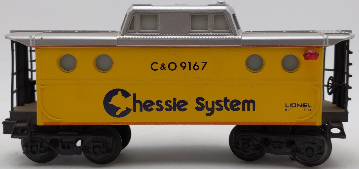 Lionel 6-9167 O-Gauge Chessie System N5C Illuminated Caboose #9167 EX