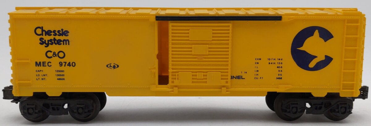 Lionel 6-9740 O Gauge Chesapeake & Ohio/Chessie System Box Car VG