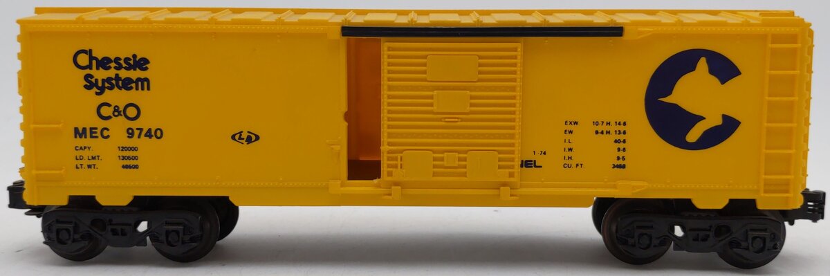 Lionel 6-9740 O Gauge Chesapeake & Ohio/Chessie System Box Car VG
