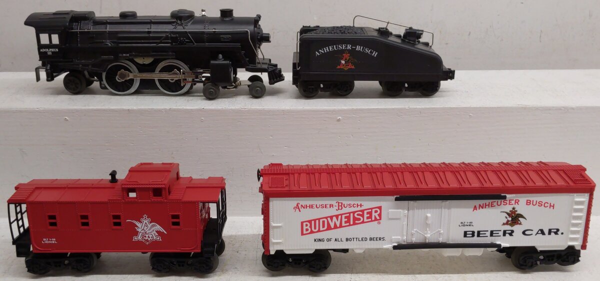 Lionel 6-11775 Anheuser Busch O Gauge Steam Train Set EX/Box