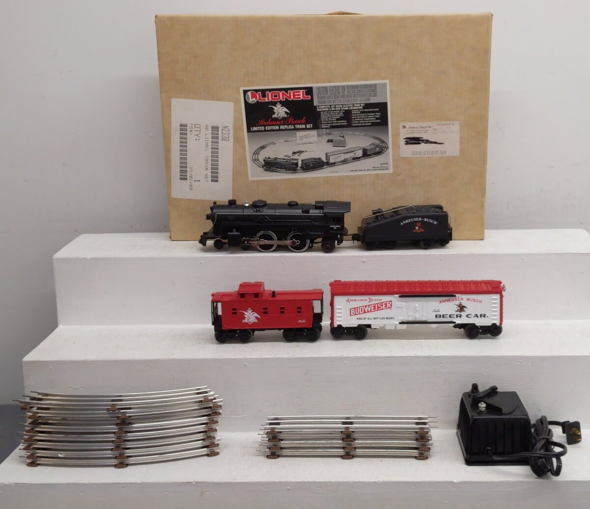 Lionel 6-11775 Anheuser Busch O Gauge Steam Train Set EX/Box