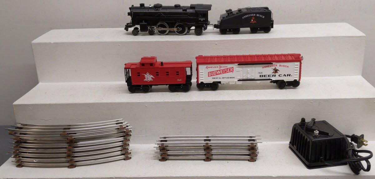 Lionel 6-11775 Anheuser Busch O Gauge Steam Train Set EX/Box
