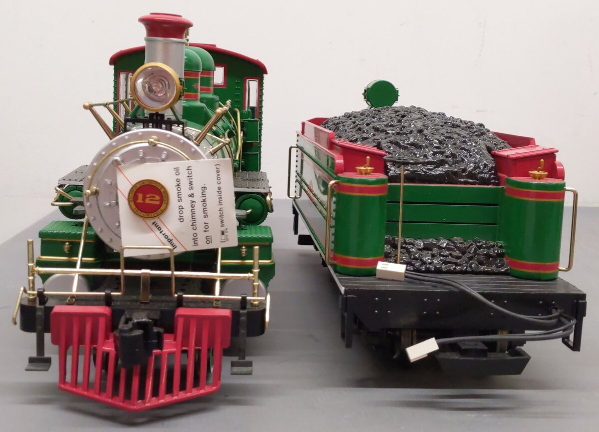 Bachmann 90054 Holiday Special G Gauge Steam Train Set LN/Box