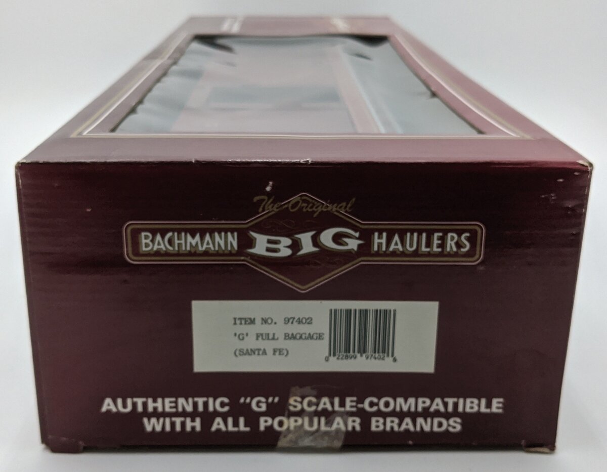 Bachmann 97402 G Scale AT&SF Baggage Car #17 w/ Metal Wheels NIB