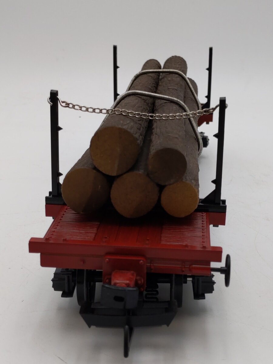LGB 41660 G Scale Log Car w/Log Load EX/Box