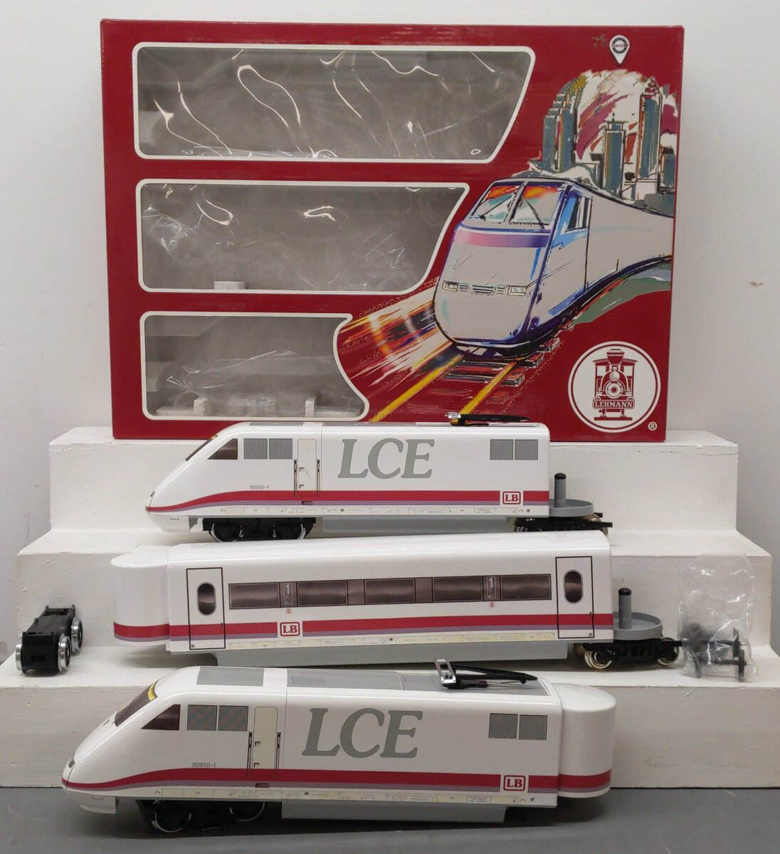 LGB 90950 G Gauge LCE High Speed Electric Passenger Train Set EX/Box