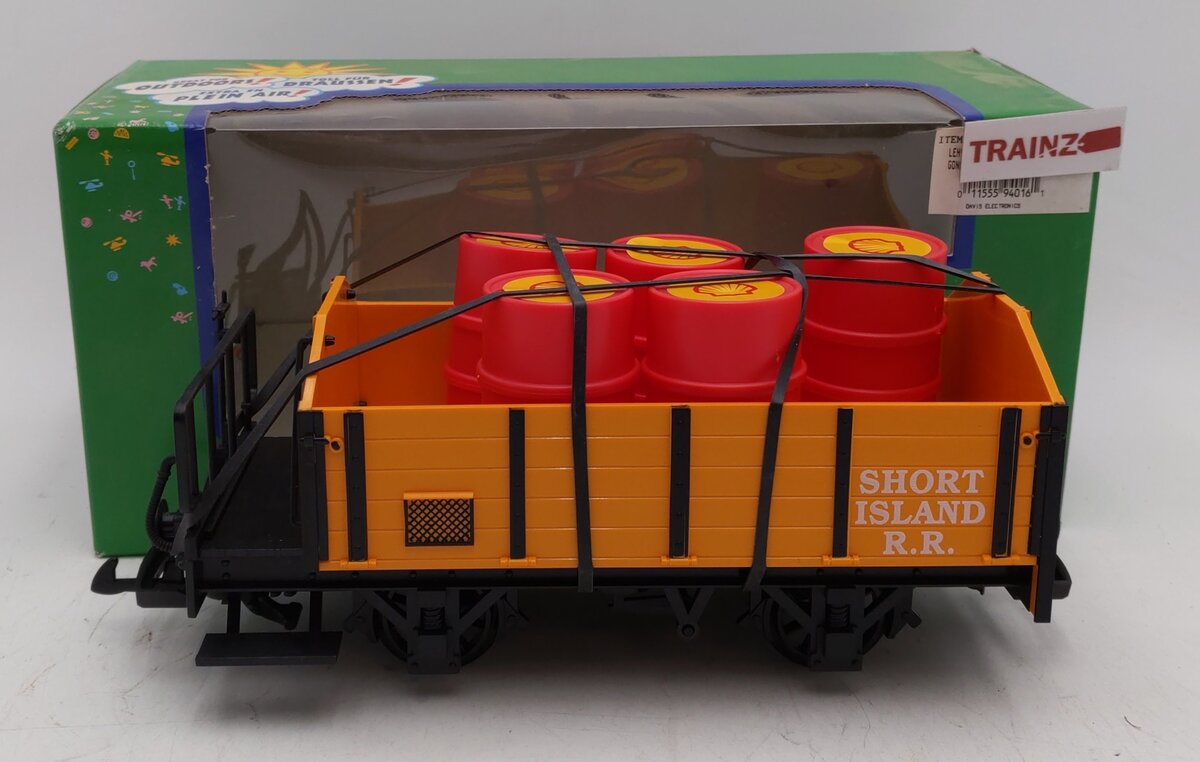 LGB 94016 G Scale Short Island Gondola w/Containers LN/Box